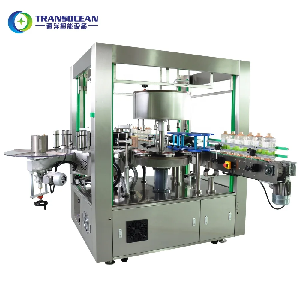 factory price 12000BPH rotary gallon BOPP opp labeling machine for opp hot melt glue label