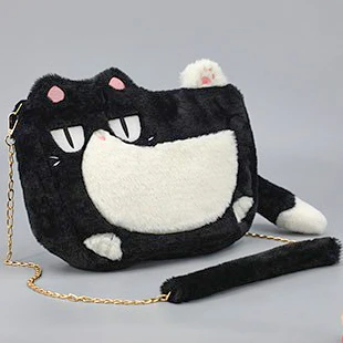 Customized plush backpacks cartoon plush backpack custom design shoulder bag for girl and women ita crossbody bag