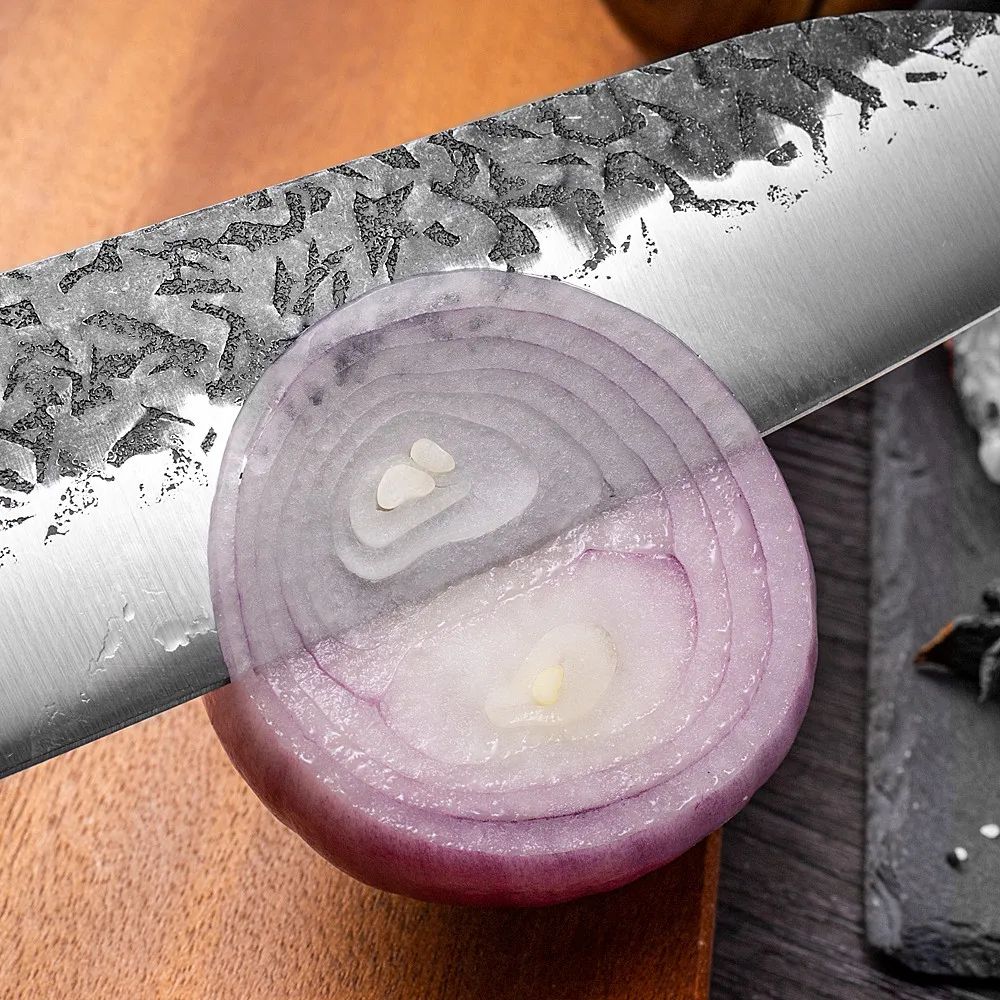 8 inch Japanese Forged Kiritsuke knife Chef knife Kiritsuke wood handle chef knife