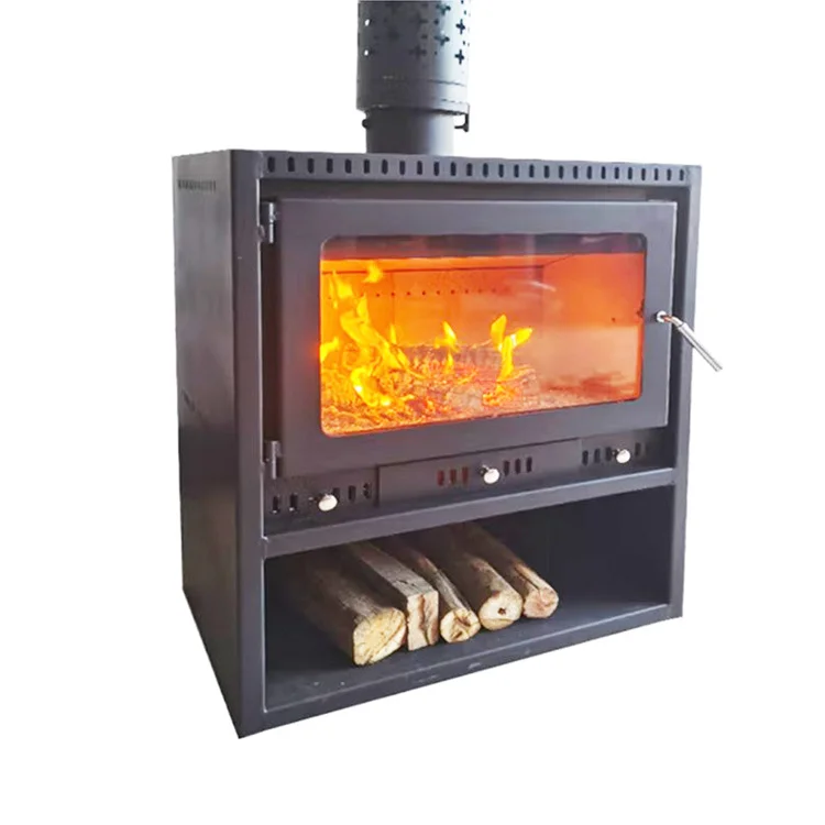 Factory Custom Freestanding Wood Burning Stove Central Heating Cast Iron Wood Burning Stove With Oven
