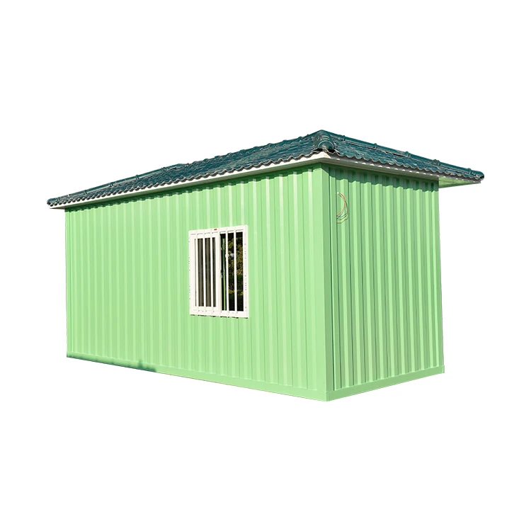 GUIZU Green small prefab casa ready made container house modular house 20ft 40ft storage container house with roof