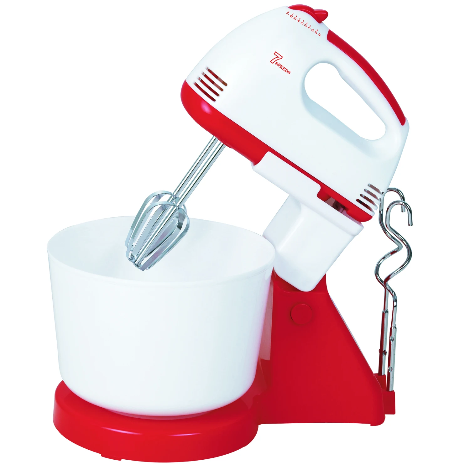 High Quality 7 Speeds Food Grade Mixer Cream Egg Whisk Blender Hand Mixer with Bowl