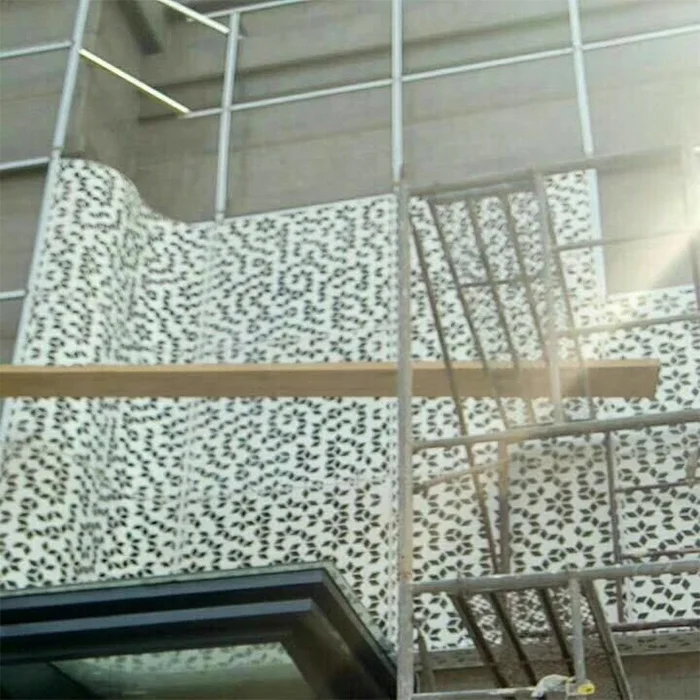 Commercial Alucobond 3Mm Cnc Cutting Exterior Ceiling Panel Exterior Metal Facade Decoration Wall Sheet Aluminum Veneer