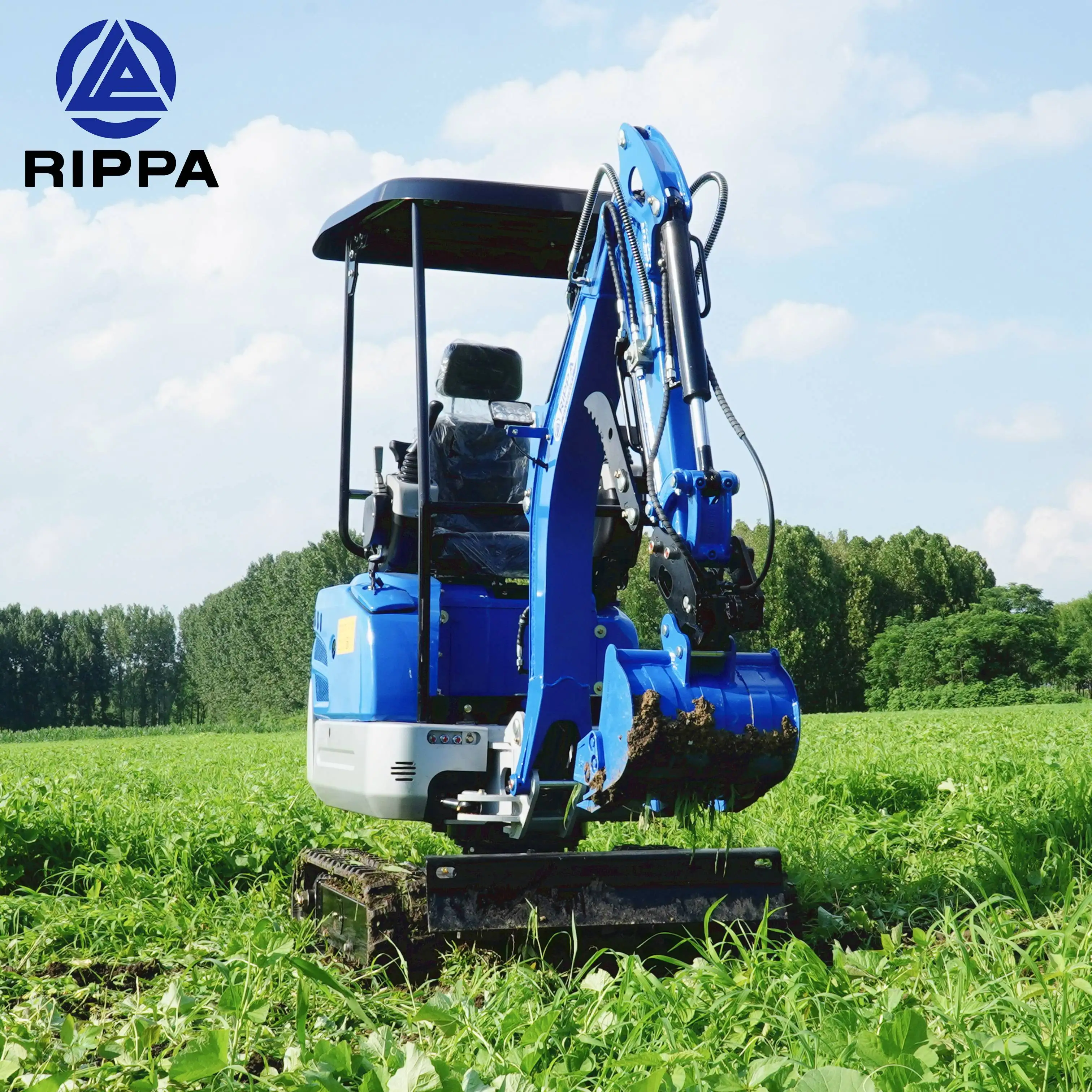 Rippa R15 china scavatore crawler digger excavator price bager micro bagger cheap escavatore