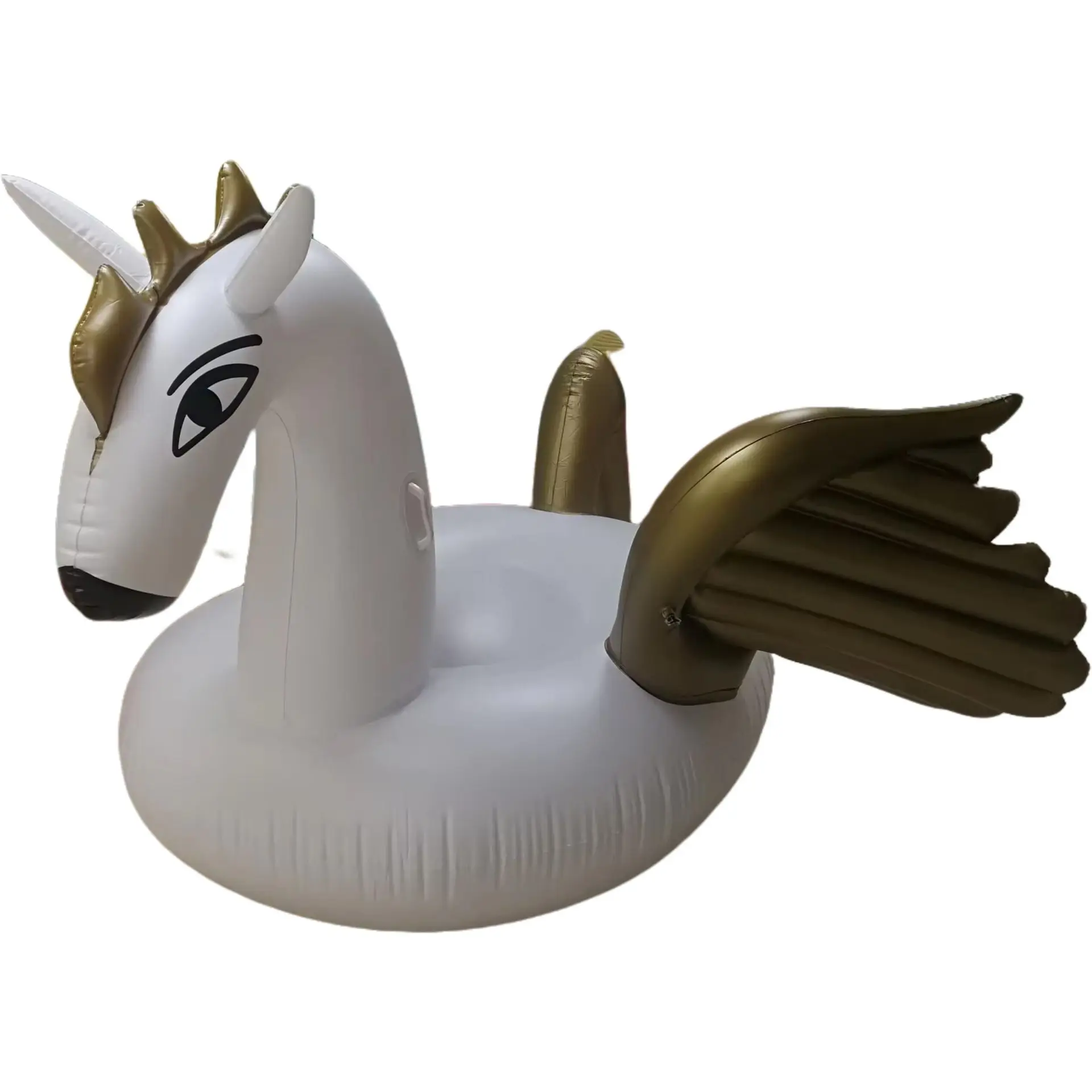 Custom big Eco-friendly PVC floating riding animal inflatable wing horse for adults