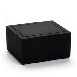 Роскошная вращающаяся Мужская запонка, Подарочная коробка с логотипом на заказ, черная пластиковая коробка для запонок