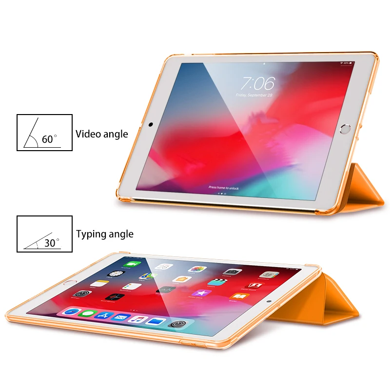 Hot selling new arrival case ultra thin back cover for new ipad mini 5 tablet case