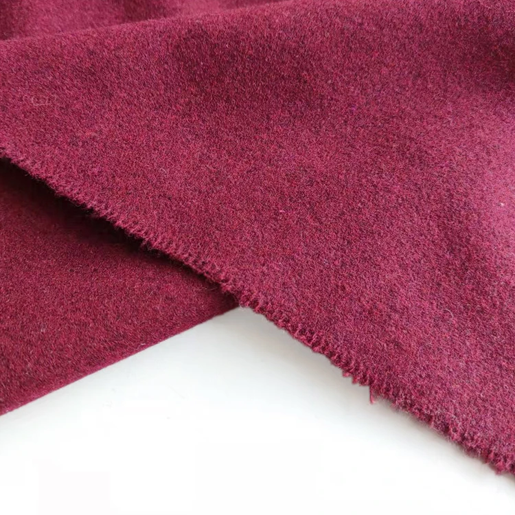 factory custom super cheap fabric 100% recycled polyester Melton fabric