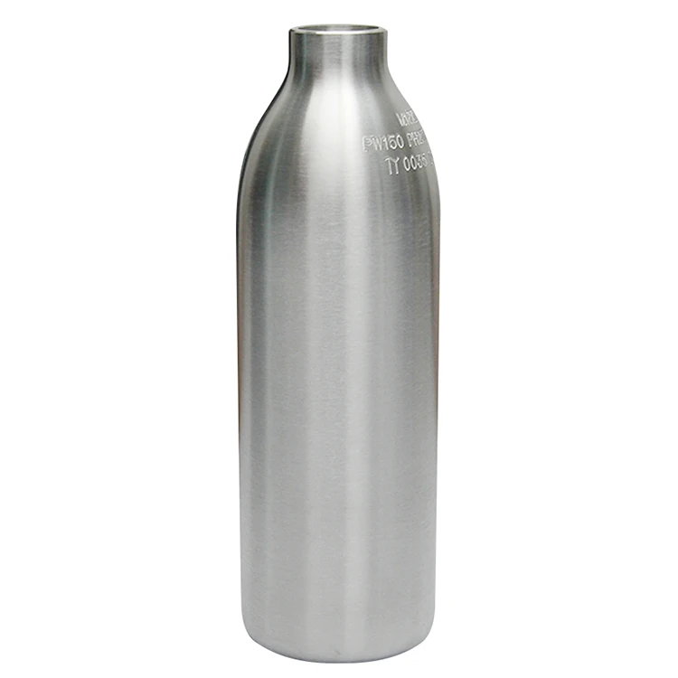 
Factory Price Hot Sale High Pressure 250 Bar 0.3L Aluminum CO2 Gas Cylinder for Soda Water DIY 