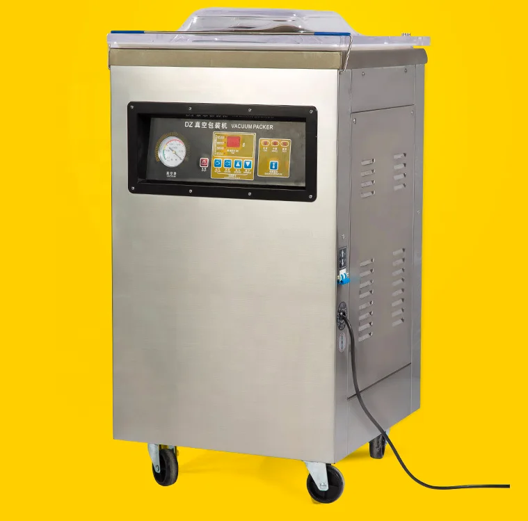 DZ400 DZ500 DZ600 single chamber vacuum plastic bag sealing machine, food bag vacuum sealer