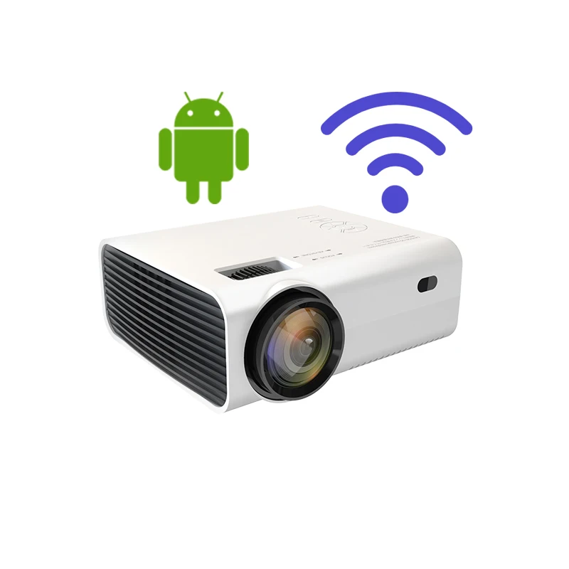 Лидер продаж на Amazon, недорогой мобильный умный портативный проектор 1080P, многофункциональный домашний Full HD-видеопроектор Android 4K