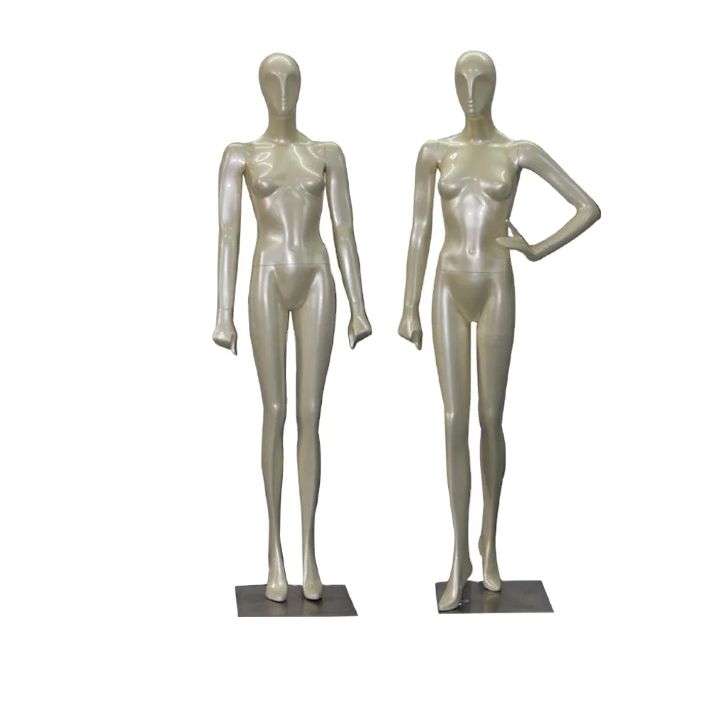Faceless mannequin full body standing female manikin