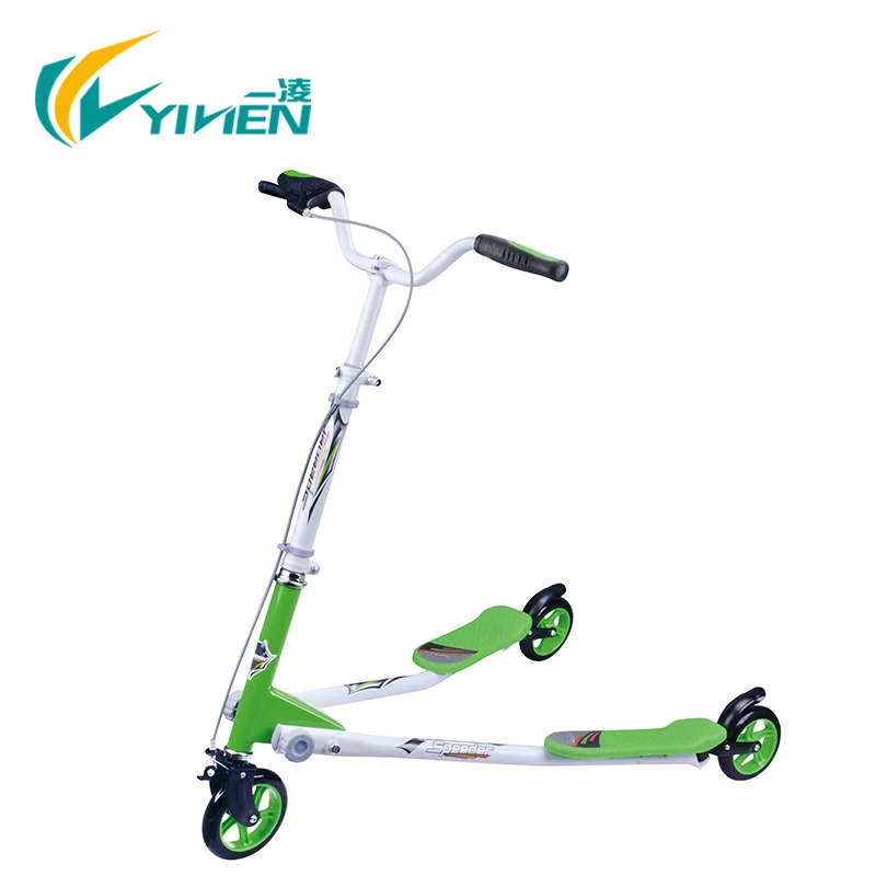 Patent new foldable mini kick scooter,speeder 3 wheel scooter, slider twist scooter
