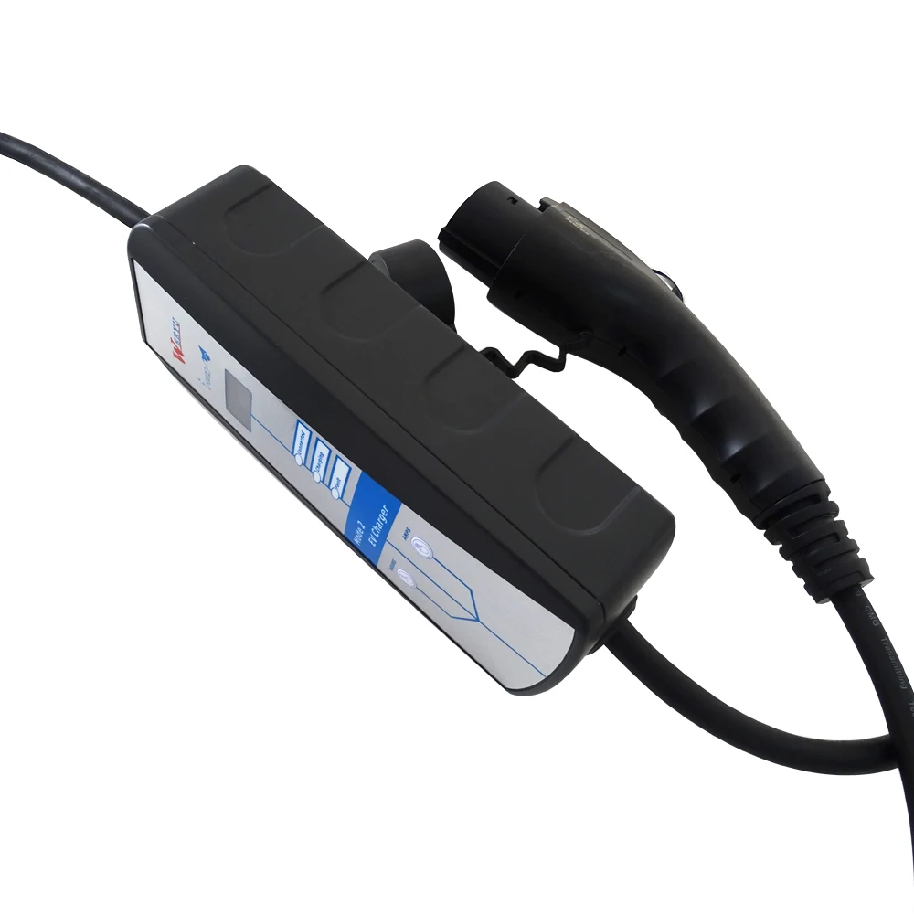 7kw 32A портативное зарядное устройство AC EV с зарядным кабелем Mode 2