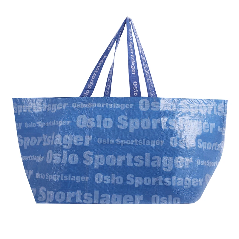 Factory Wholesale Eco-friendly Waterproof PP Woven Tote Bag Supermarket Shopping Bag