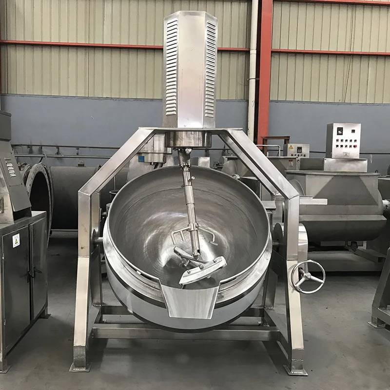 Caramel making machine cooking mixer machine chili sauce curry sauce tomato sauce jacketed kettle on hot sale at low price