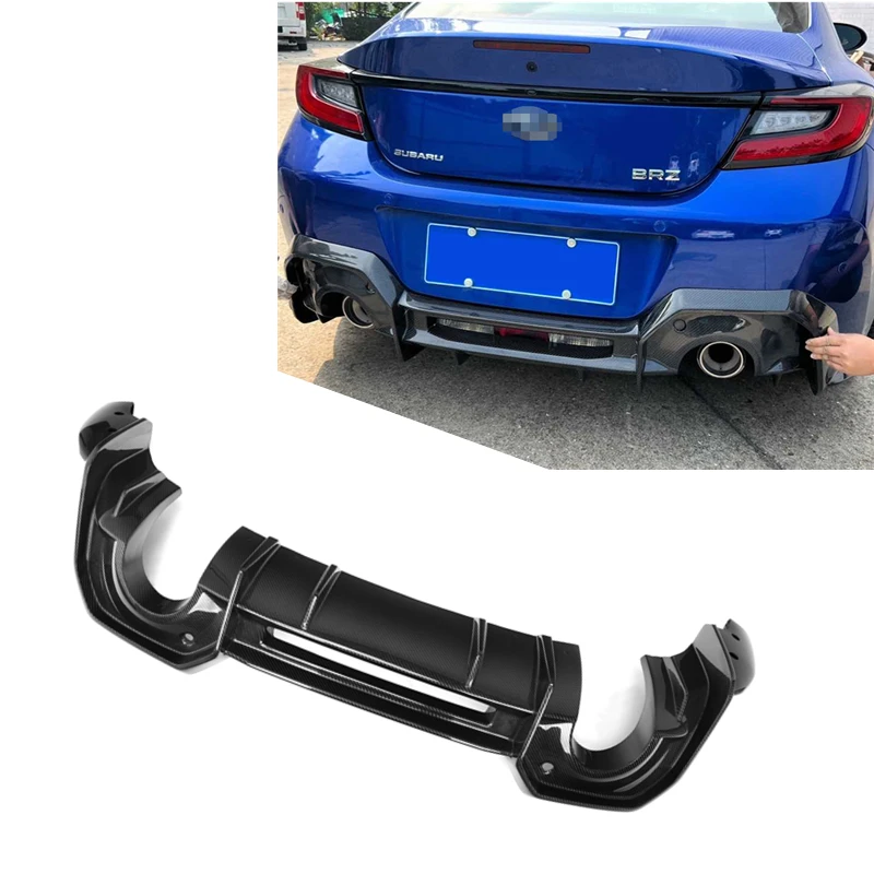 TRD Style Rear Bumper Diffuser Real Carbon Fiber For TOYOTA BRZ GR86 2021+GR86 Car Trunk Bumper Diffuser