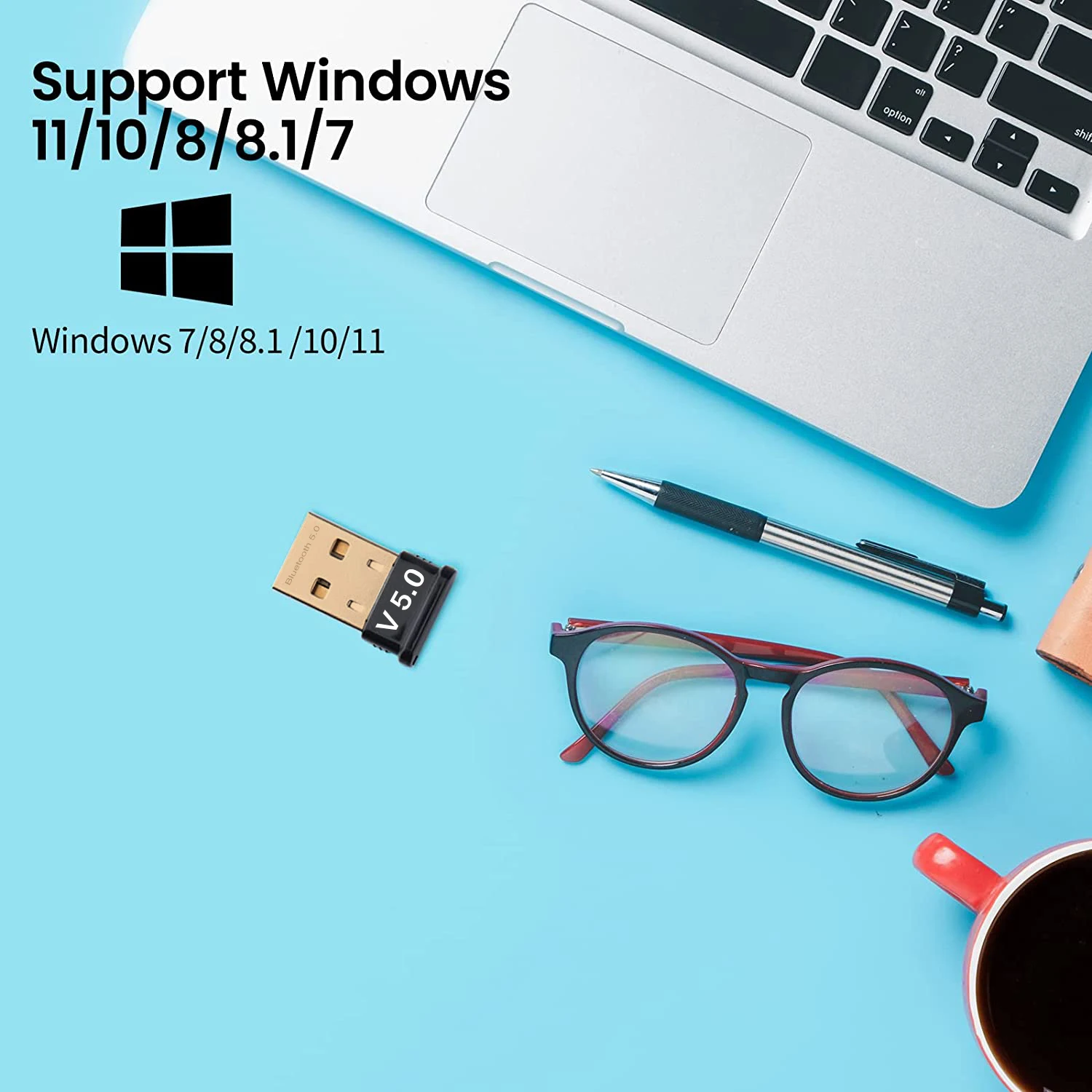 New Arrivals USB BT 5.0 Adapter Wireless Computer USB Adapter BT 5.0+USB Dongle Receiver Transmitter