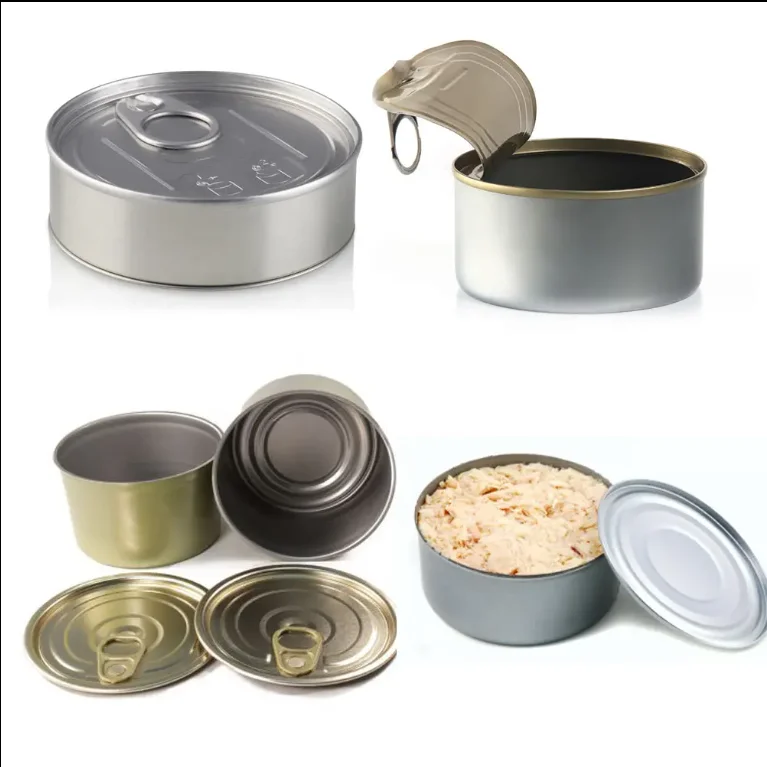 Wholesale 2 Pieces round DRD food empty Round can for canned Tuna and Sardine