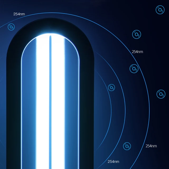 GOLDVISS Hot Hale Household Smart Uv Anti-virus Lamp 38W Ultraviolet Sterilization Lamp for Office Medical Home Store