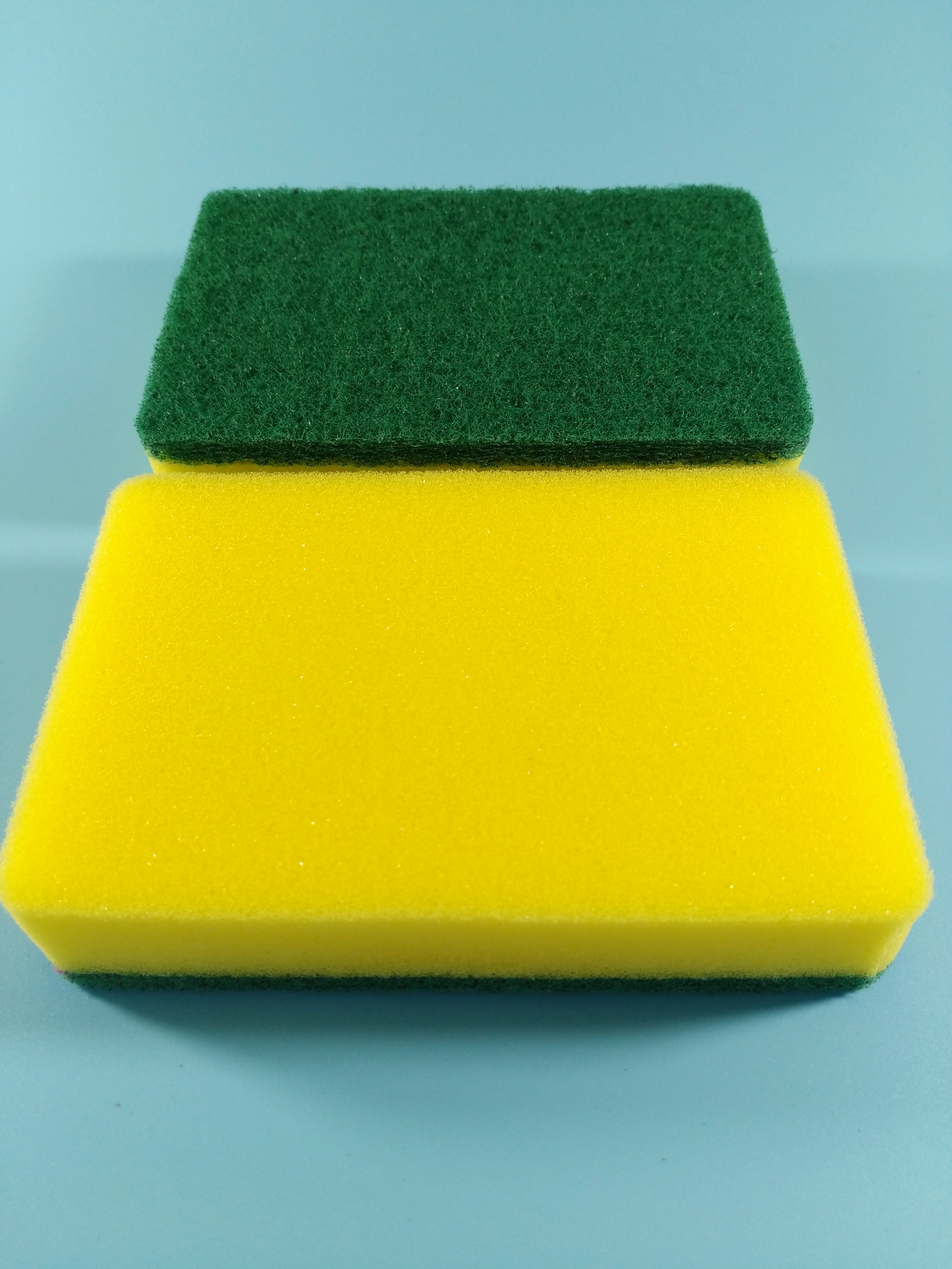 Kitchen Sponge Nylon Pad & Polyester Sponge Scrub PU Cleaning Sponge_4