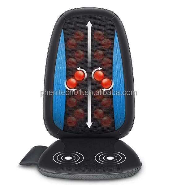 2024 Phenitech Full back Massage Cushion with up and down,  Adjustable Massage Cushion and vibrating heated seat Massage Cushion