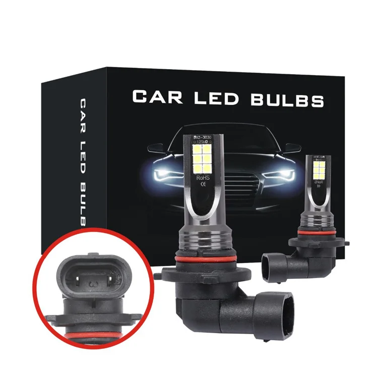 Автомобильный светодиодный 12SMD 3030 H4 H8 H11 H7 H9 H10 H1 9005 HB3 9006 HB4 6000K огни 12000Lm Авто Противо-Туманная фара