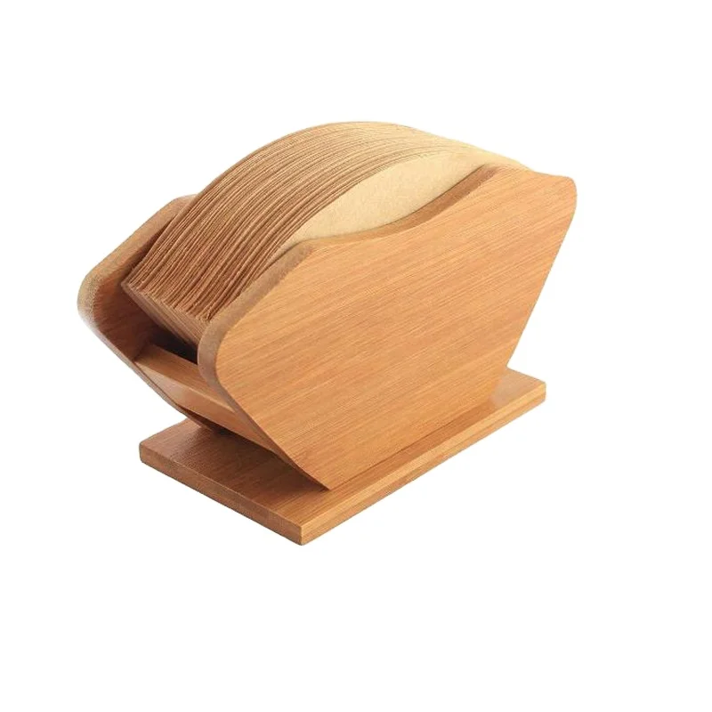 Custom made wooden coffee filter stand v - type  filter paper holder