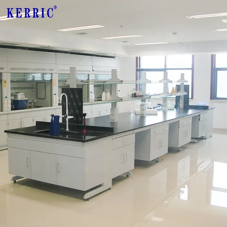 Laboratory Furniture Lab Bench with Mobile Cabinets University Lab Equipments High Quality Modern Customizable School Furniture