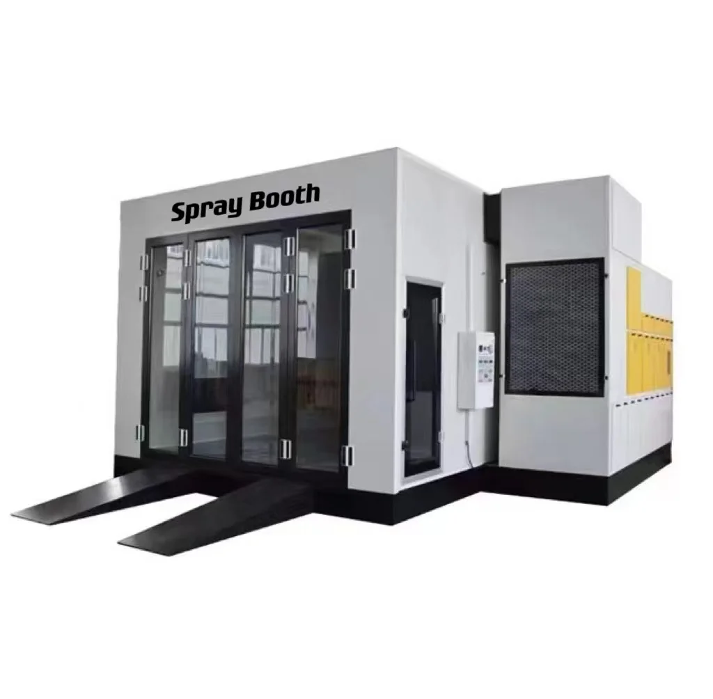 Inner size 850*420*280cm Luxury Auto Spray Booth Electric/Diesel Heating Car Paint Room With big glass gate Car Paint Room