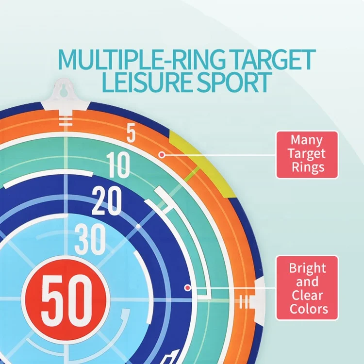 Kids Blowgun Shooting Target Toy With Adhesive Throw Dart & Foam Bullet Sport Toy