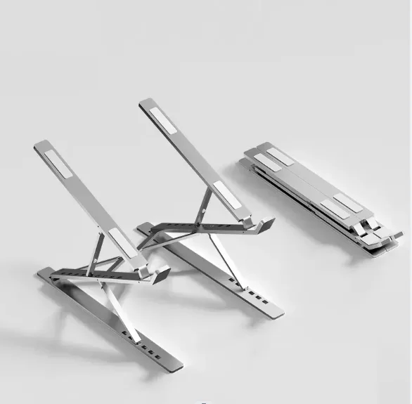 Upgraded Laptop Stand Holder Adjustable Aluminium Laptop Holder Notebook Cooler Foldable Double Layer Laptop Holder Best Price