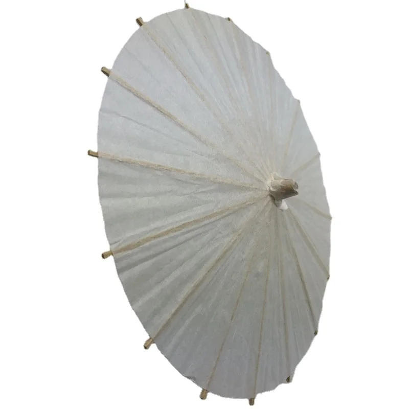 Kids DIY painting small size diameter 20cm white blank Paper Umbrella