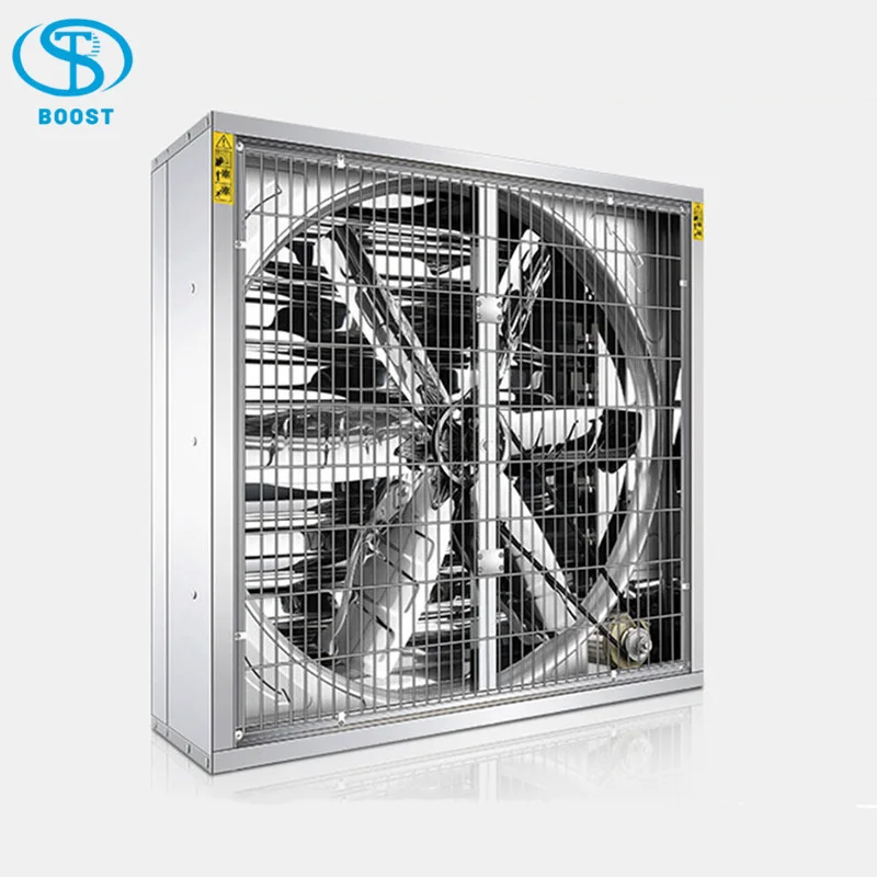 BOOST 54 inch Industrial Ventilation exhaust  Fan 1100 W Axial Air fan wall  Mounted Poultry farm cooling fan.