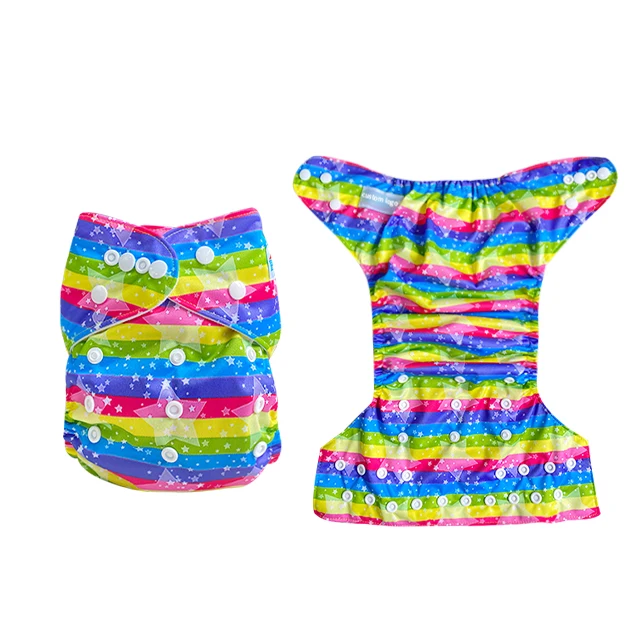 cosas para bebes Washable reusable one size pocket cloth diaper Adjustable Waterproof Cloth Nappy