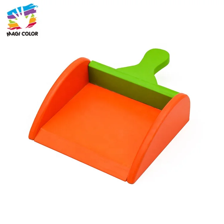 OEM / ODM kids wooden cleaning trolley toy for pretend play W10D200