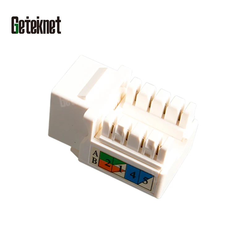 Модульный соединитель 8P8C Cat5e Cat6 keystone jack RJ45 сетевой