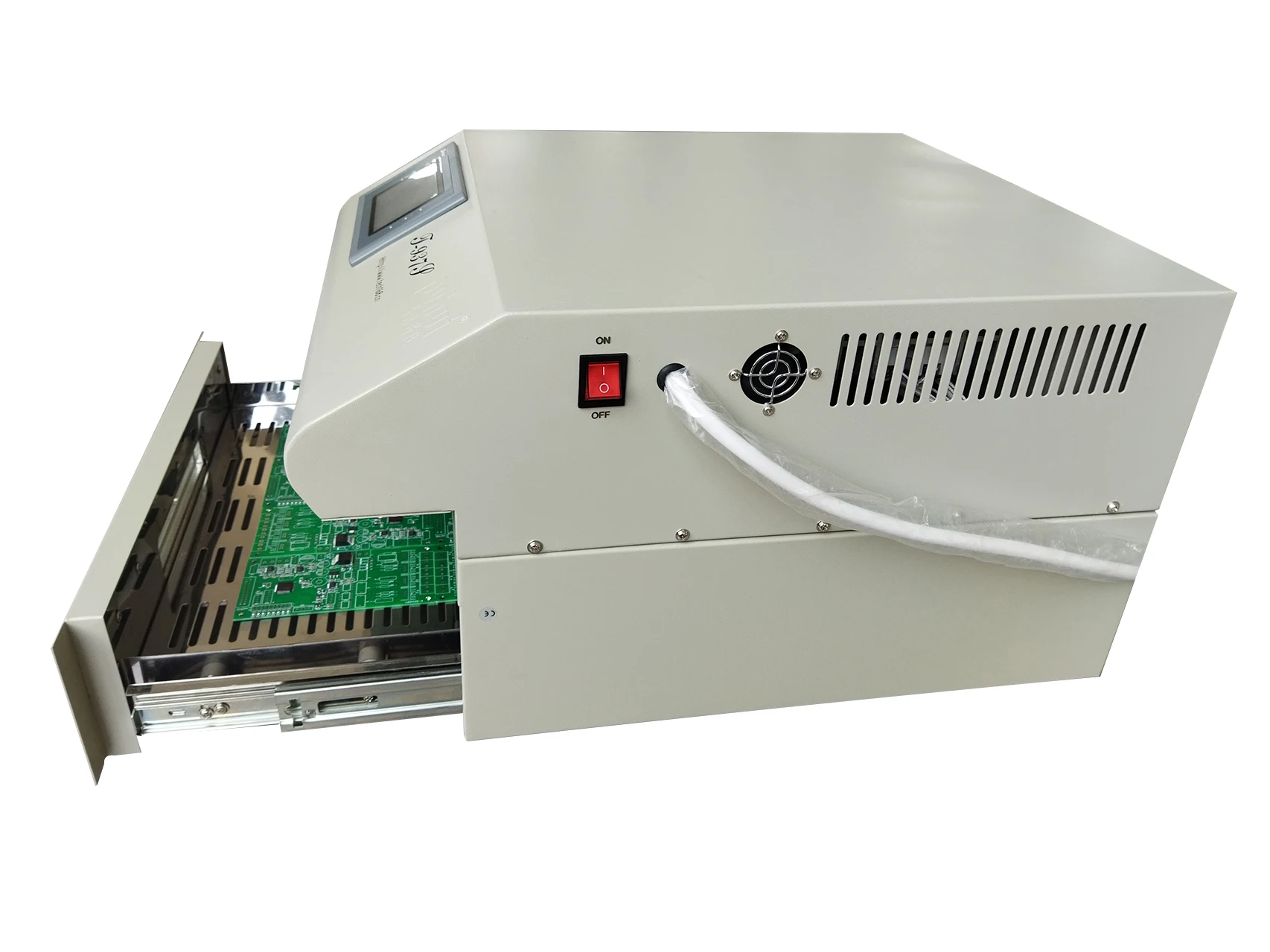 Double side PCB infrared ic heater Puhui T-937S touch screen hot air reflow soldering oven with smt machine