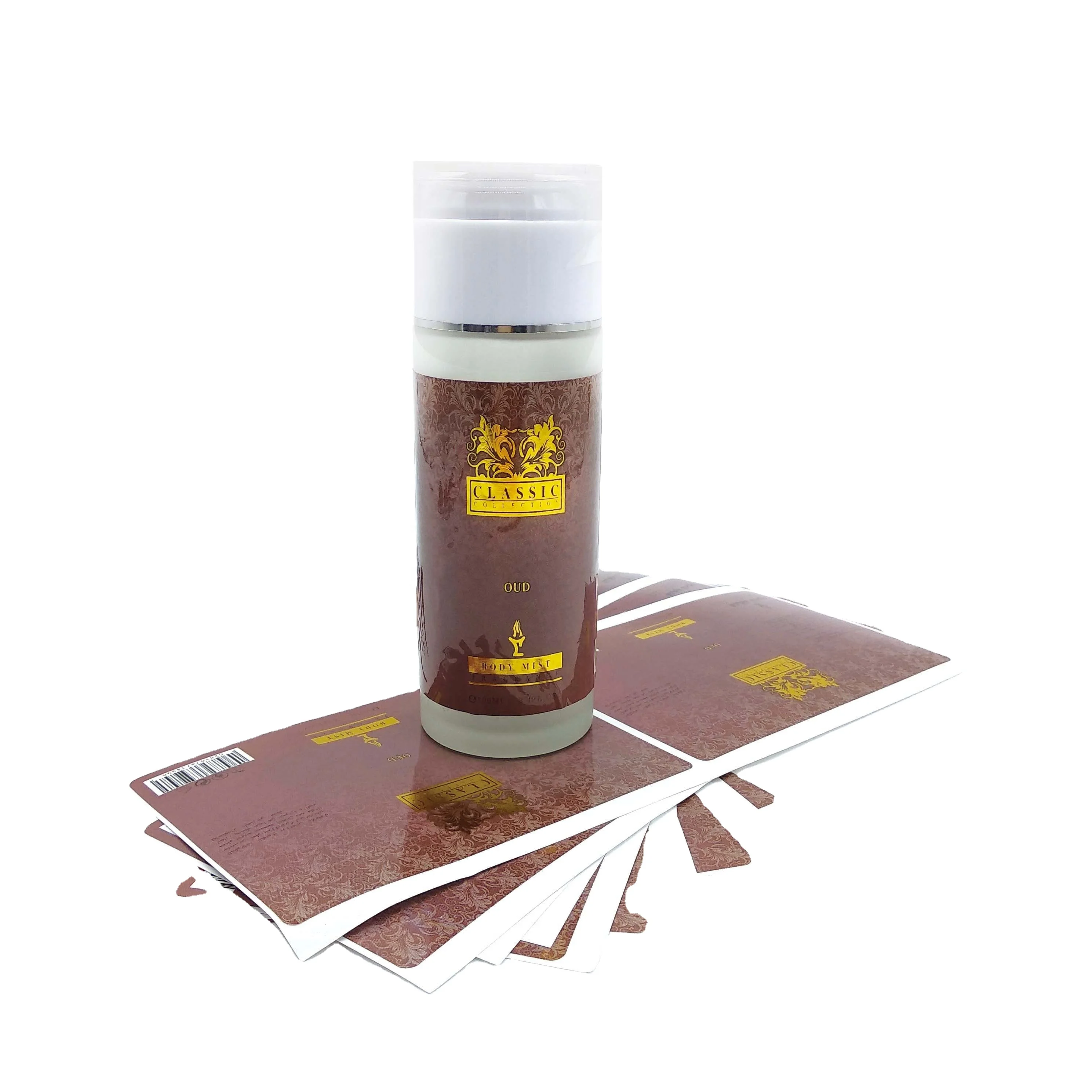 Classic type skin protectant glossy laminated die cut private label