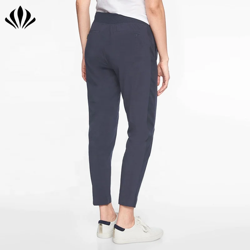 Custom latest women pants design polyester/spandex pants for women solid pants for commuting and business travel