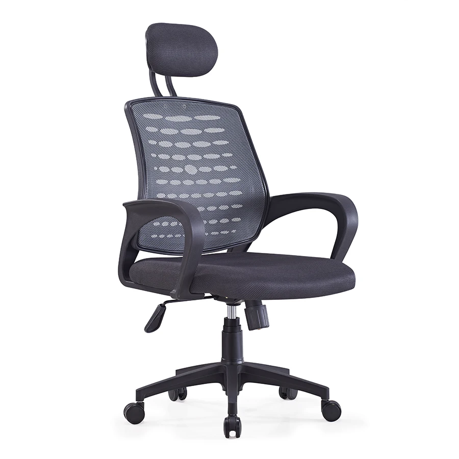 Factory Low price good quality mid back mesh swivel office staff chair with nylon base