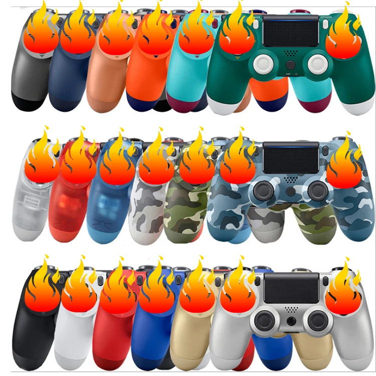 Оптовая продажа 22 цвета BT джойстик для PS4 двойная вибрация игровые контроллеры беспроводной геймпад
