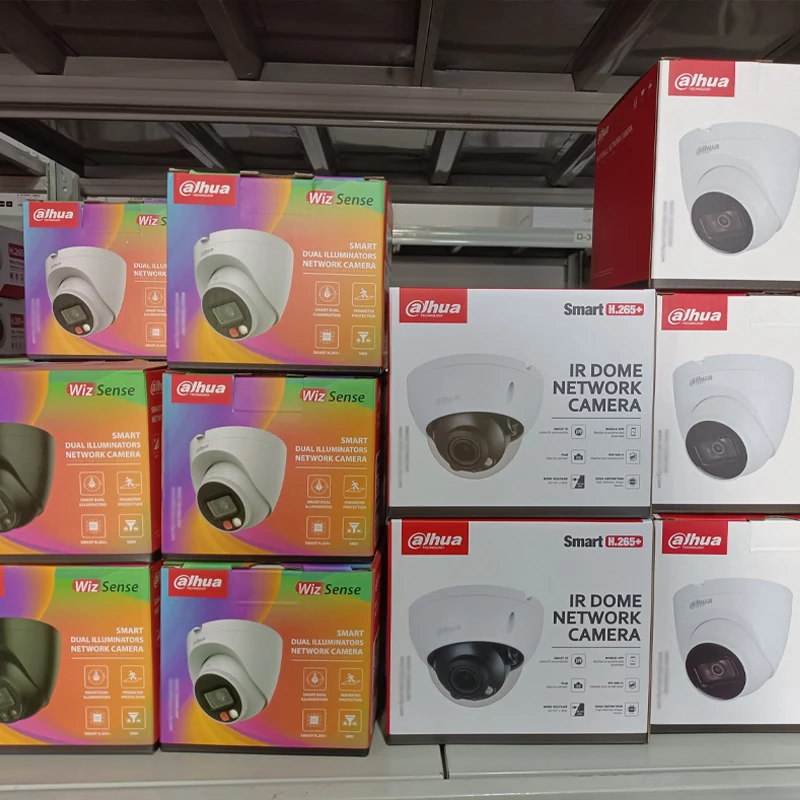 Dahua Smart 4MP 5MP 8MP Motion Detection Full Color IP67 30M Fixed-focal Eyeball 4K POE Ip Network Camera IPC-HDW2439T-AS-LED