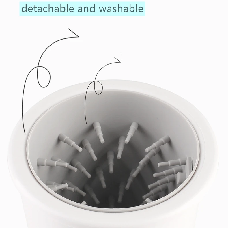 Automatic PET foot washer Cleaner device for Small and Medium Dog Paw , Pet Foot washer Cup with Silicone brush