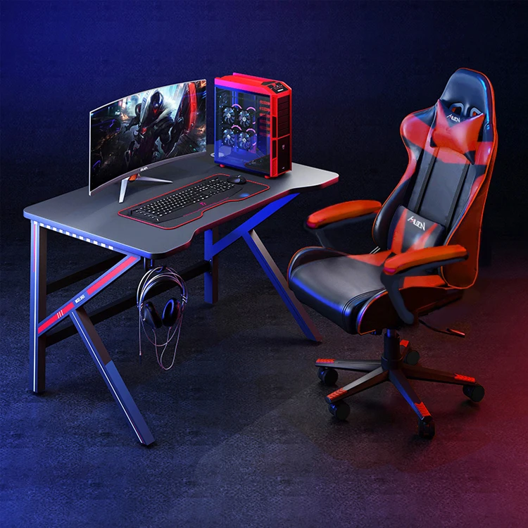 Computer Table Gamer Metal Big Pc Standing Desktop Study Modern Computer Desk Gaming Computer Table Rgb Pc