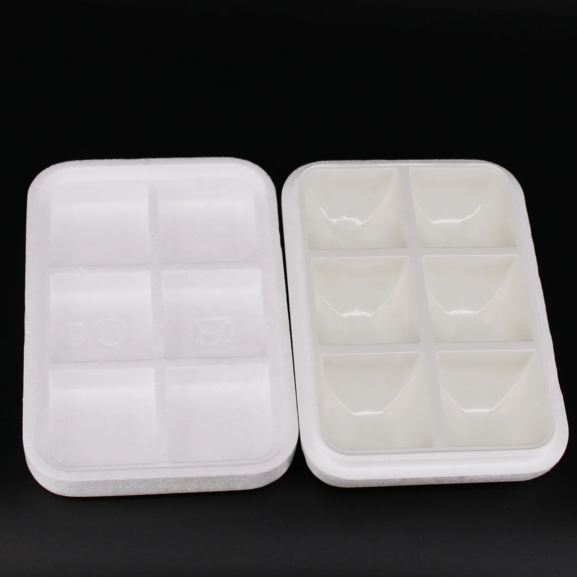 Small foam packages polystyrene white insulated EPS ice-cream tray EPS ice styrofoam box