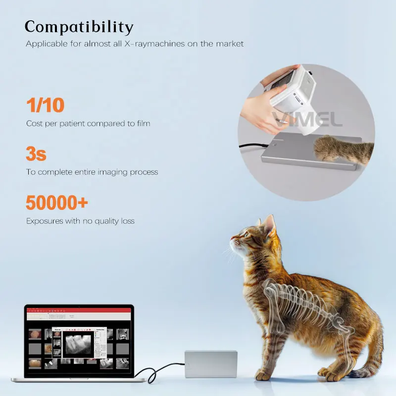 Original Handy VDR1207-GAO RVG Sensor Size 4 Dental Vet Imaging system Intraoral Sensor for Dog Cat Teeth Care