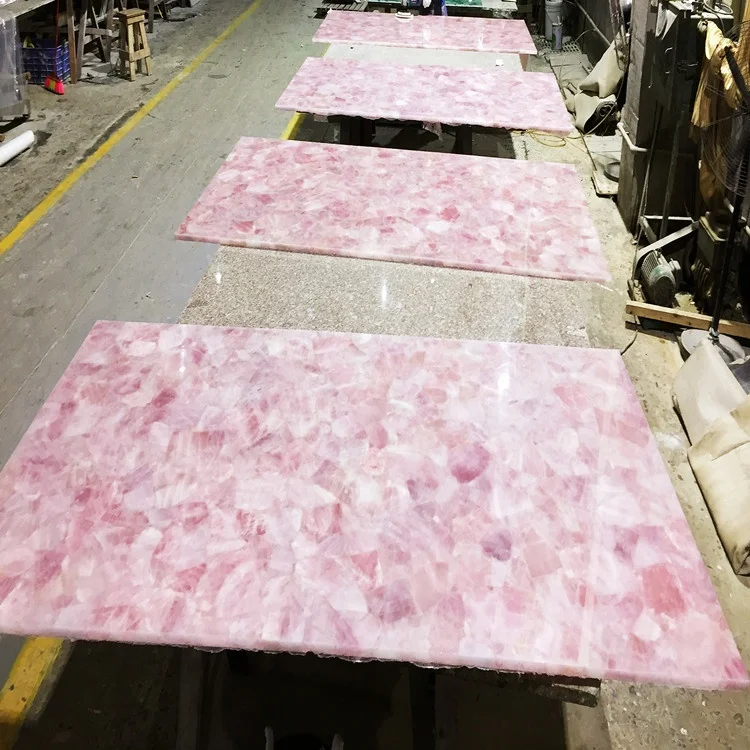 Natural Pink Crystal Marble for Bathtub