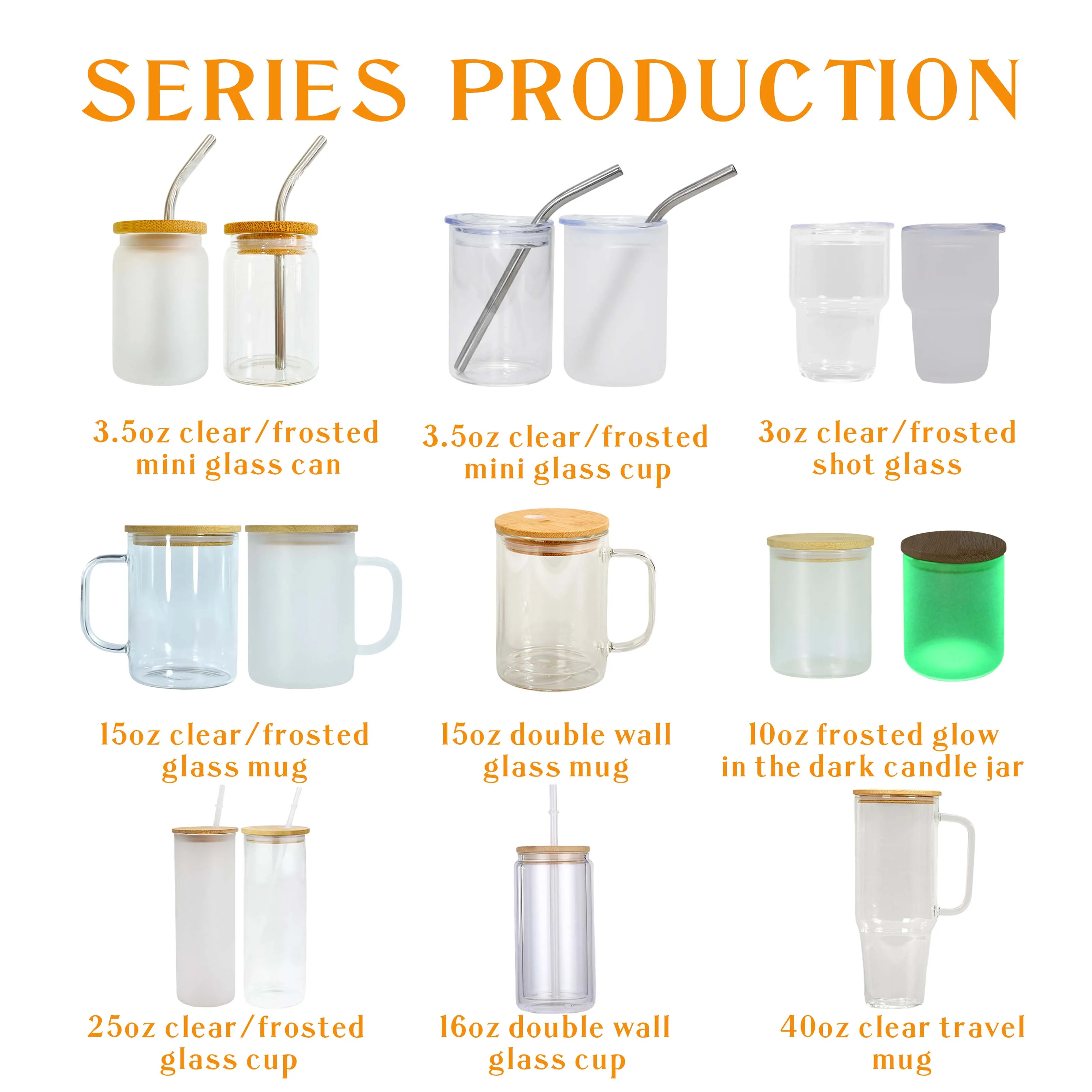 New Arrival 16Oz Chunky Customizable Sublimation Blanks Frosted Glass Beer Stein Jar Mug Mugs Wholesale With Handle