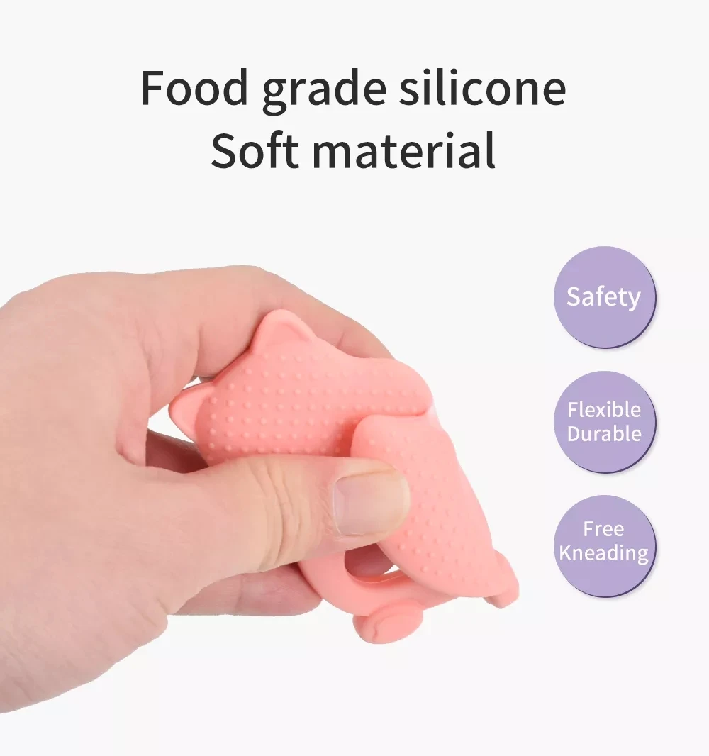 2022 New Oem&odm Teething Toys Teethers For Babies Beige Bunny Wood Crochet Classic Rattle And Teether Grasping Activity Toy